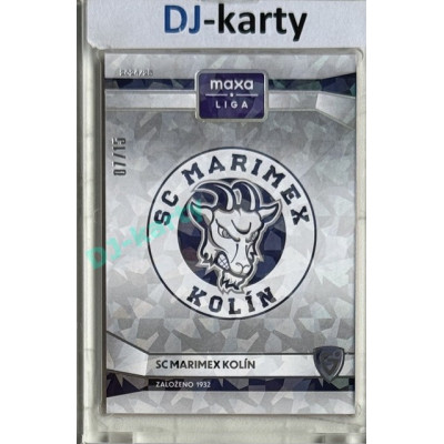 2024/25 Goal Cards Maxa liga 1. série #C-12 SC Marimex Kolín Club Logo Parallel xx/15