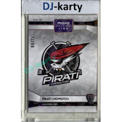 2024/25 Goal Cards Maxa liga 1. série #C-14 Piráti Chomutov Club Logo Parallel xx/15