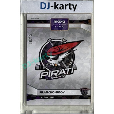 2024/25 Goal Cards Maxa liga 1. série #C-14 Piráti Chomutov Club Logo Parallel xx/15