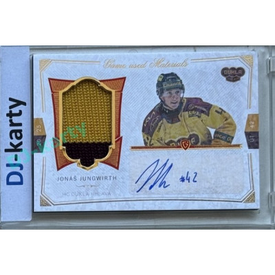 2024/25 Goal Cards Maxa liga 1. série #S-24 Jonáš Jungwirth Game Used Material Signature 01/10