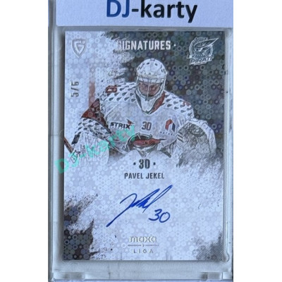 2024/25 Goal Cards Maxa liga 1. série #S-CH2 Pavel Jekel Signatures 5/6
