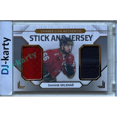 2024/25 Goal Cards Maxa liga 1. série #SJ-29 Dominik Sklenář Stick & Jersey 20/20
