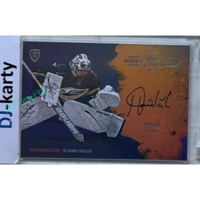 2024/25 Goal Cards Maxa liga 1. série #ASGT-21 Petr Hamalčík Goalie Team Signature xx/30