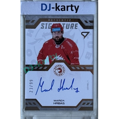 2024/25 Sportzoo ELH 2. serie #SL1-MH Marek Hrbas Authentic Signature Level 1 xx/99
