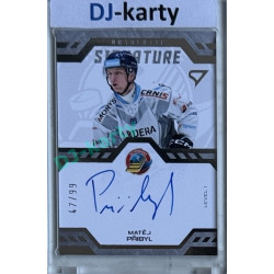 2024/25 Sportzoo ELH 2. serie #SL1-PR Matěj Přibyl Authentic Signature Level 1 xx/99