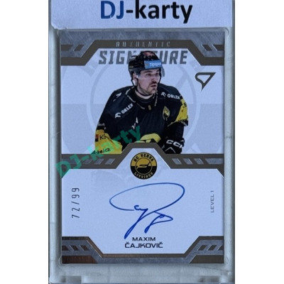 2024/25 Sportzoo ELH 2. serie #SL1-MC Maxim Čajkovič Authentic Signature Level 1 xx/99