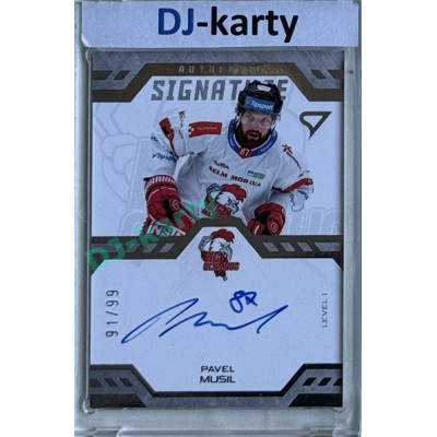 2024/25 Sportzoo ELH 2. serie #SL1-MU Pavel Musil Authentic Signature Level 1 xx/99