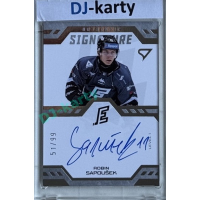 2024/25 Sportzoo ELH 2. serie #SL1-RS Robin Sapoušek Authentic Signature Level 1 xx/99