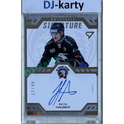 2024/25 Sportzoo ELH 2. serie #SL1-HU Petr Hauser Authentic Signature Level 1 xx/99