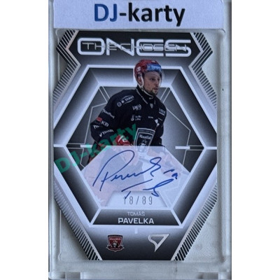 2024/25 Sportzoo ELH 2. serie #COS-TP Tomáš Pavelka The Chosen Ones Gold Die Cut Auto xx/89