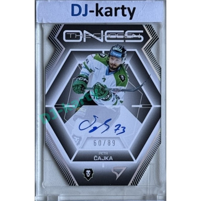 2024/25 Sportzoo ELH 2. serie #COS-PC Petr Čajka The Chosen Ones Gold Die Cut Auto xx/89
