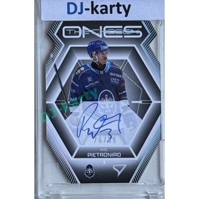 2024/25 Sportzoo ELH 2. serie #COS-PP Phil Pietroniro The Chosen Ones Gold Die Cut Auto xx/89