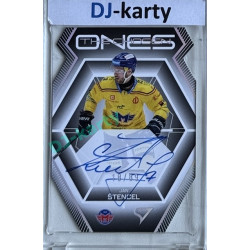 2024/25 Sportzoo ELH 2. serie #COS-JS Jan Štencel The Chosen Ones Gold Die Cut Auto xx/89