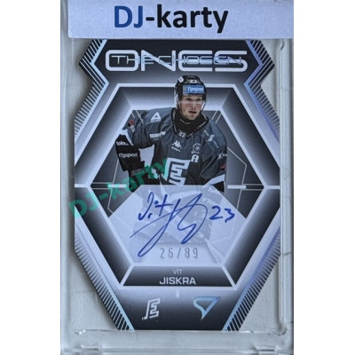 2024/25 Sportzoo ELH 2. serie #COS-VJ Vít Jiskra The Chosen Ones Gold Die Cut Auto xx/89