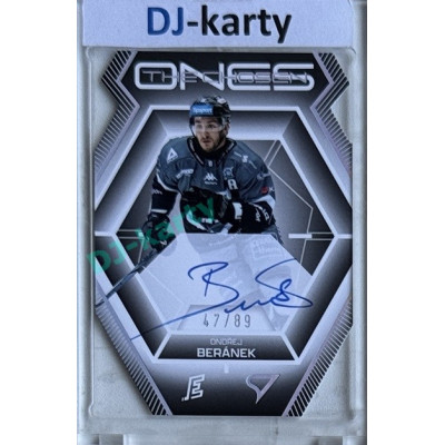 2024/25 Sportzoo ELH 2. serie #COS-OB Ondřej Beránek The Chosen Ones Gold Die Cut Auto xx/89