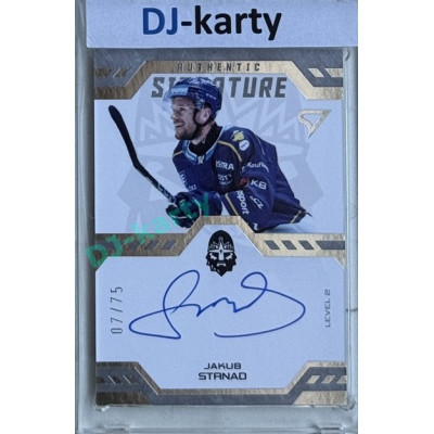 2024/25 Sportzoo ELH 2. serie #SL2-ST Jakub Strnad Authentic Signature Level 2 xx/75