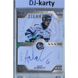 2024/25 Sportzoo ELH 2. serie #SL2-DA David Aubrecht Authentic Signature Level 2 xx/75