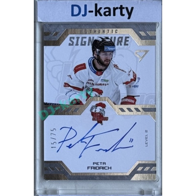 2024/25 Sportzoo ELH 2. serie #SL2-PF Petr Fridrich Authentic Signature Level 2 xx/75