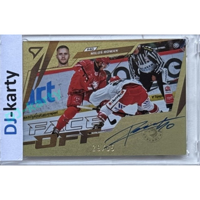 2024/25 Sportzoo ELH 2. serie #FOS-MR Miloš Roman Face-Off Auto xx/65