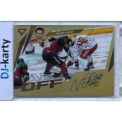2024/25 Sportzoo ELH 2. serie #FOS-VC Viliam Čacho Face-Off Auto xx/65