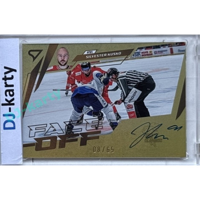 2024/25 Sportzoo ELH 2. serie #FOS-SK Silvester Kusko Face-Off Auto xx/65