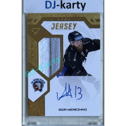 2024/25 Sportzoo ELH 2. serie #GJS-IM Igor Merezhko Game Jersey Auto 19/30