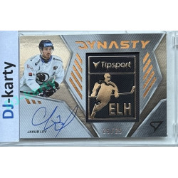 2024/25 Sportzoo ELH 2. serie #DYS-JL Jakub Lev Dynasty Copper Logo Auto 25/25