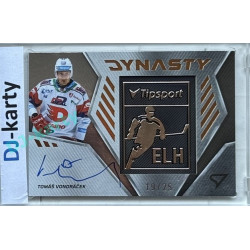 2024/25 Sportzoo ELH 2. serie #DYS-TV Tomáš Vondráček Dynasty Copper Logo Auto 19/25