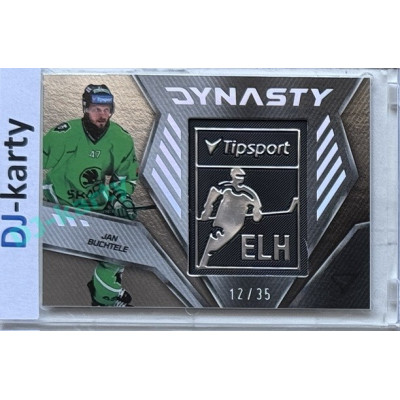 2024/25 Sportzoo ELH 2. serie #DY-33 Jan Buchtele Dynasty Silver Logo 12/35