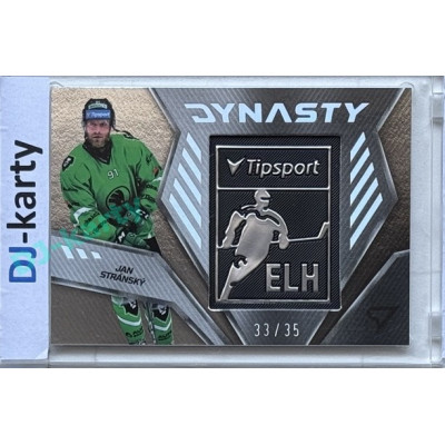 2024/25 Sportzoo ELH 2. serie #DY-34 Jan Stránský Dynasty Silver Logo 33/35