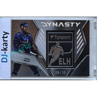 2024/25 Sportzoo ELH 2. serie #DY-21 Juraj Mikuš Dynasty Silver Logo 28/35