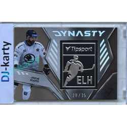 2024/25 Sportzoo ELH 2. serie #DY-29 Jakub Klepiš Dynasty Silver Logo 28/35