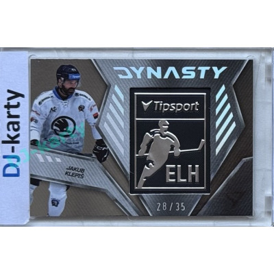 2024/25 Sportzoo ELH 2. serie #DY-29 Jakub Klepiš Dynasty Silver Logo 28/35