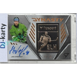 2024/25 Sportzoo ELH 2. serie #DYS-ST Jan Stránský Dynasty Copper Logo Auto 19/25