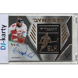 2024/25 Sportzoo ELH 2. serie #DYS-JS Jan Švrček Dynasty Copper Logo Auto 08/25