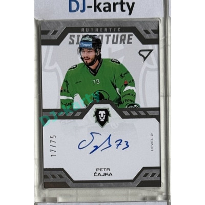 2024/25 Sportzoo ELH 2. serie #SL2-PC Petr Čajka Authentic Signature Level 2 xx/75