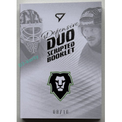 2024/25 Sportzoo ELH 2. serie #DD-FP Dominik Furch / Filip Pavlík Defensive Duo Scripted Booklet 08/10