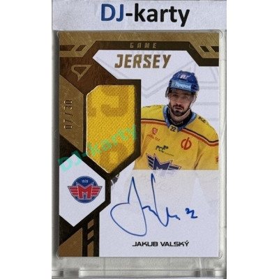 2024/25 Sportzoo ELH 2. serie #GJS-JV Jakub Valský Game Jersey Auto 07/30