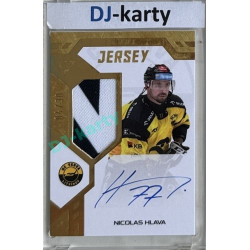 2024/25 Sportzoo ELH 2. serie #GJS-NH Nicolas Hlava Game Jersey Auto 04/30