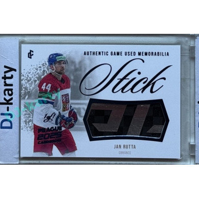 2024 LC Golden Prague Belongs to us #GUS-15 Jan Rutta Authentic Game Used Memorabilia Stick Blue 2025 Prague CardShow 1of1