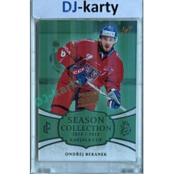 2024/25 LC Repre serie 1 #KC-11 Ondřej Beránek Season Collection Karjala Cup 2024 Prague CardShow 2025 Turquoise 1of1