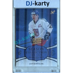 2024/25 LC Repre serie 1 #SHG-03 Jan Košťálek Season Collection Swiss Hockey Games 2024 Prague CardShow 2025 Blue 1of1
