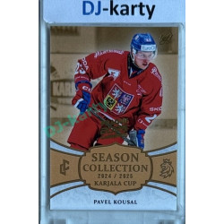 2024/25 LC Repre serie 1 #KC-15 Pavel Kousal Season Collection Karjala Cup 2024 Prague CardShow 2025 Gold 1of1