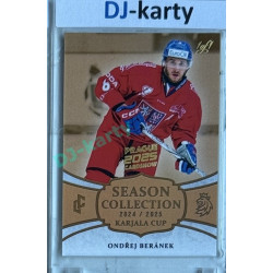 2024/25 LC Repre serie 1 #KC-11 Ondřej Beránek Season Collection Karjala Cup 2024 Prague CardShow 2025 Gold 1of1