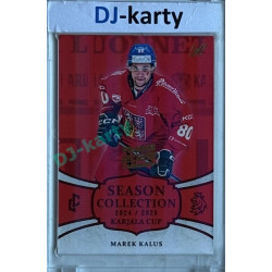 2024/25 LC Repre serie 1 #KC-24 Marek Kalus Season Collection Karjala Cup 2024 Prague CardShow 2025 Red 1of1