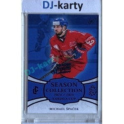 2024/25 LC Repre serie 1 #KC-17 Michael Špaček Season Collection Karjala Cup 2024 Prague CardShow 2025 Blue 1of1