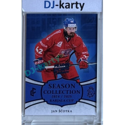 2024/25 LC Repre serie 1 #KC-03 Jan Ščotka Season Collection Karjala Cup 2024 Prague CardShow 2025 Blue 1of1