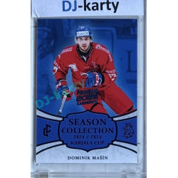 2024/25 LC Repre serie 1 #KC-04 Dominik Mašín Season Collection Karjala Cup 2024 Prague CardShow 2025 Blue 1of1