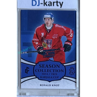 2024/25 LC Repre serie 1 #KC-01 Ronald Knot Season Collection Karjala Cup 2024 Prague CardShow 2025 Blue 1of1
