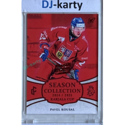 2024/25 LC Repre serie 1 #KC-15 Pavel Kousal Season Collection Karjala Cup 2024 Prague CardShow 2025 Red 1of1